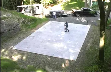 Step 1: Pour a simple foundation