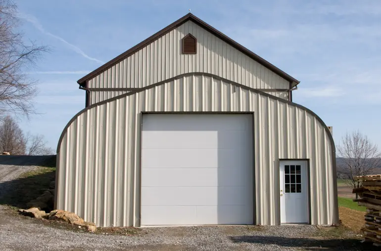 P-model Garage with colored endwalls