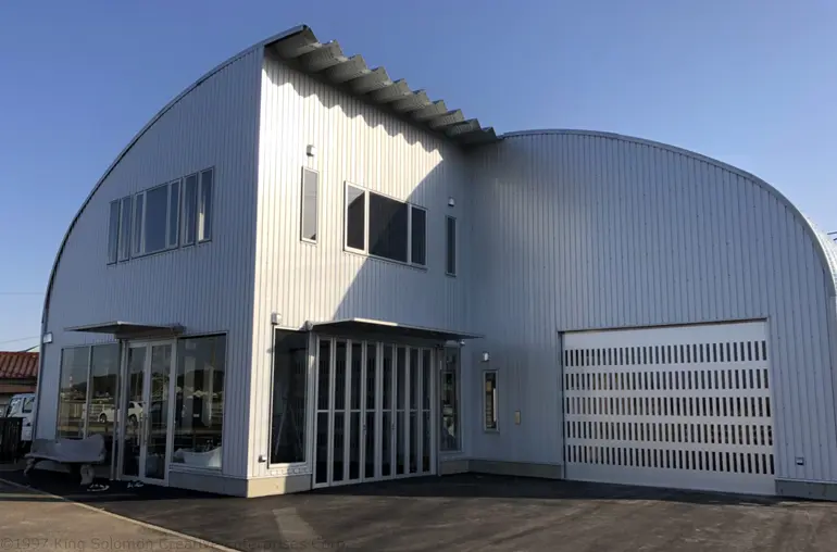 Custom façade commercial steel buildings